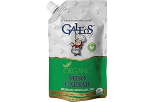 Galeos Organic Miso Caesar Salad Dressing 13 fl. oz. Pouches (2-Pack) Certified Organic miso Caesar dressing, Dressing for salads, Healthy Caesar dressing Gluten-Free