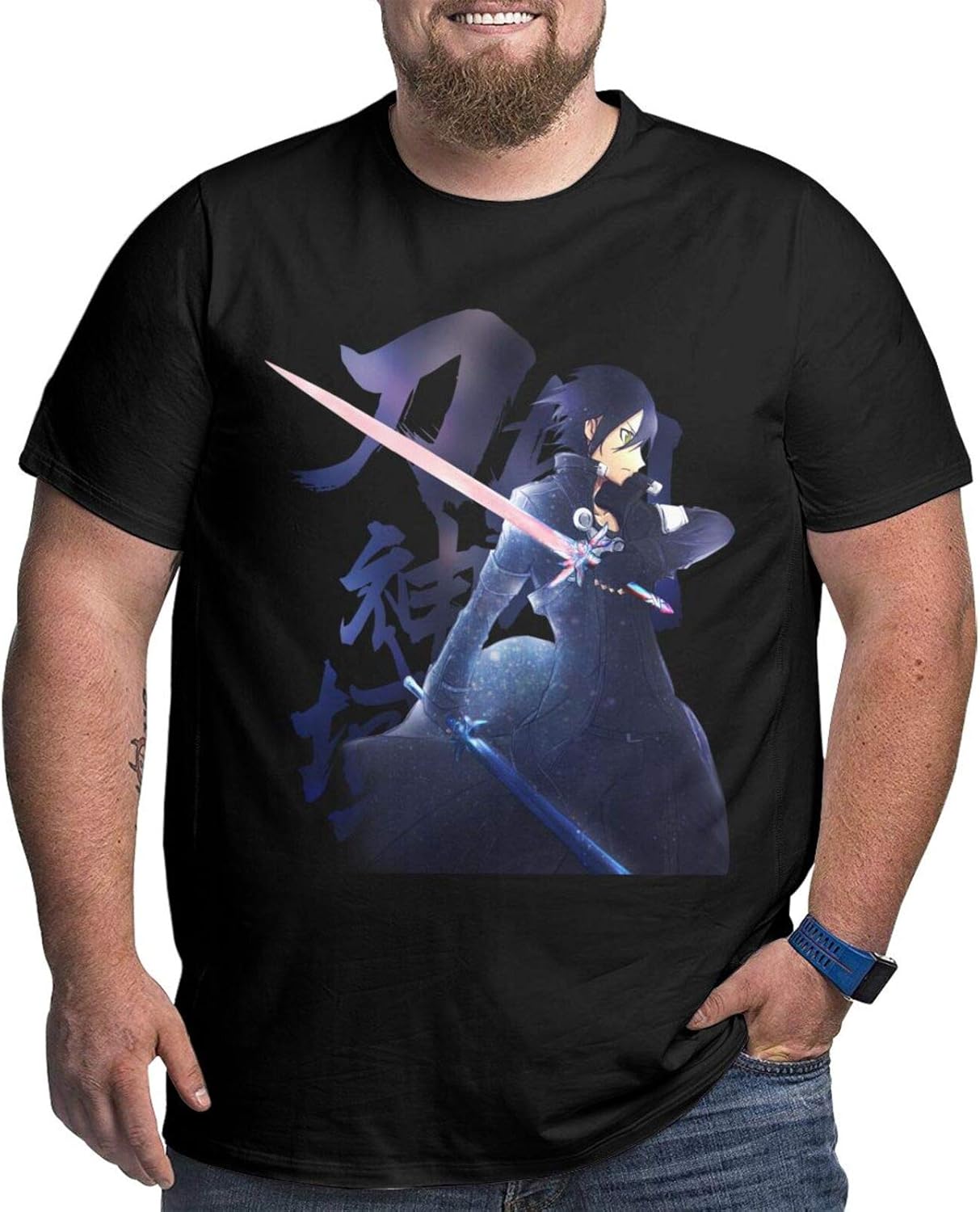 Sword Art Online T Shirt Plus Size Short Sleeve Top Tee for