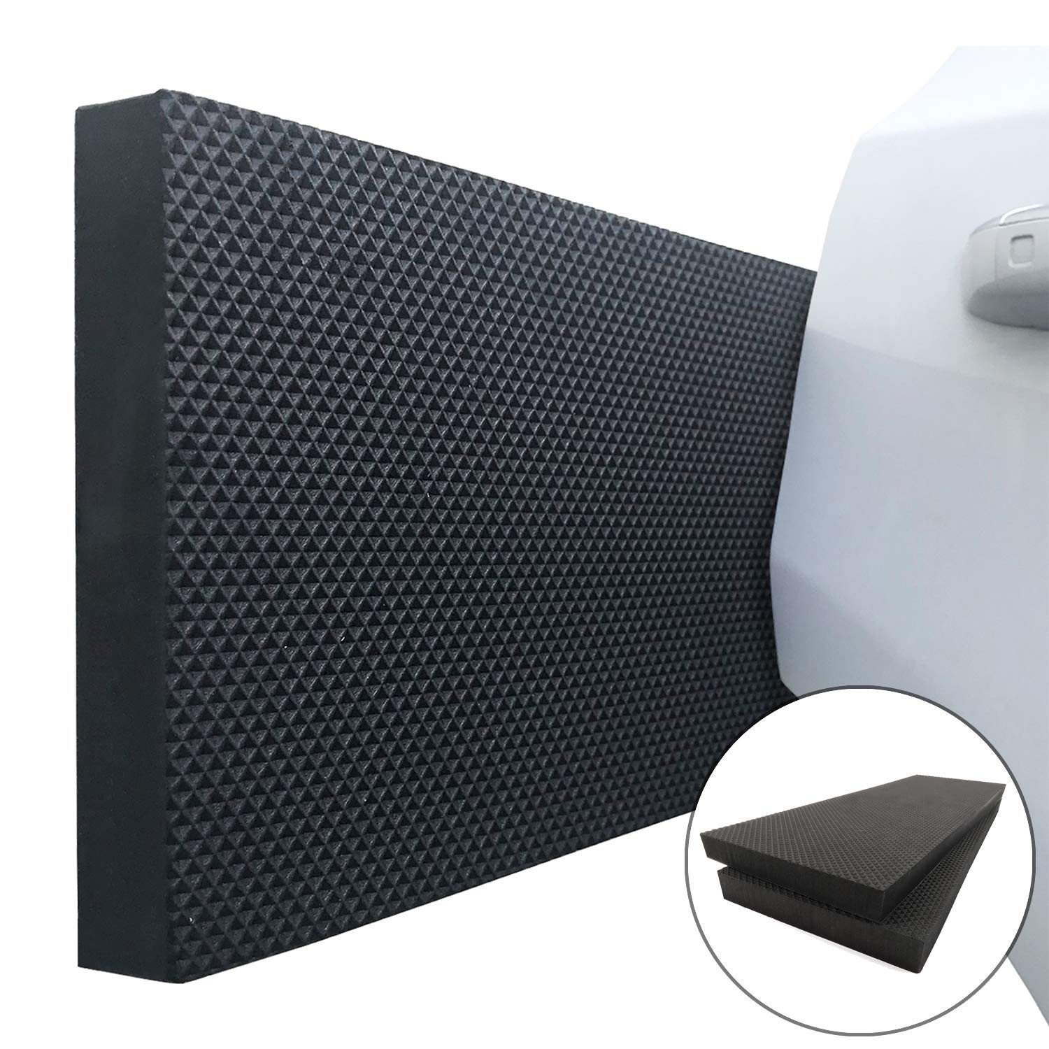 ampulla garage smith gwp02s garage wall protector car door protectors, designed in germany (2-pack)