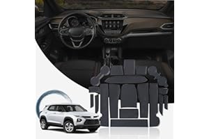 RUIYA 2026 Trailblazer Door Slot Mats,for 2021-2026 Chevy Trailblazer Accessories 19PCS/Sets Center Console Liner Mats Compatible with 2021 2022 2023 2024 2025 2026 Chevy Trailblazer RS/LS/LT/Activ