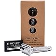 Parker 94R ”Hefty” Standard Length Handle Double Edge Safety Razor & 5 Blade Refills