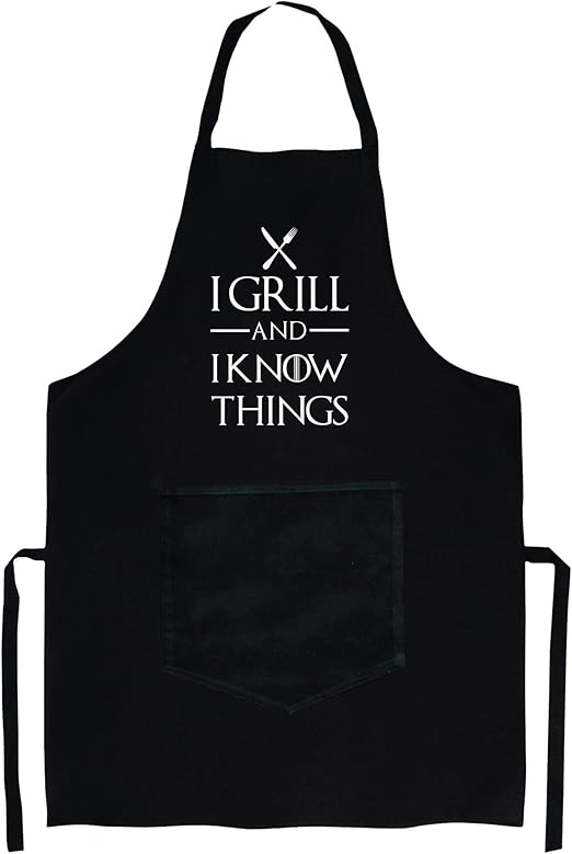 Aprons For Dad Arrive Before Christmas 2022 Mens Apron I Grill and I Know Things Aprons for Women Christmas