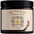Retique It Wood'nStain Liquid Wood Gel Stain for Furniture, Cabinets, Flooring, Cement, Front, Garage Doors Even Decking, 16 oz (Pint), 93 Red Mahogany, 16 Fluid Ounces