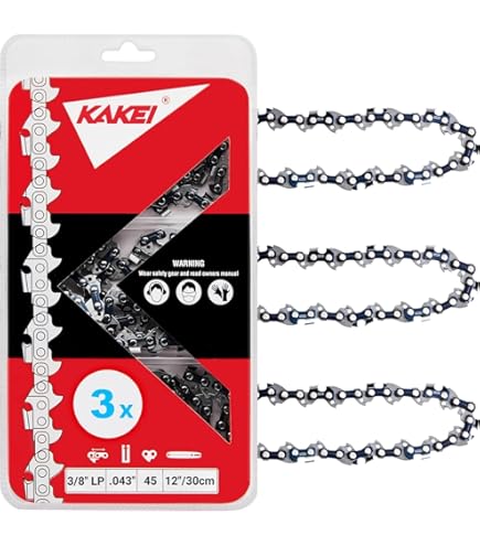 5 Catene Per Motosega 12″ 3/8 LP 45 Maglie – Compatibili Dewalt DCCS620, Makita, Echo