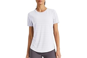 Libin Women's Workout T Shirts Short Sleeve Gym Running Athletic Tops Quick Dry Crewneck Yoga Shirts