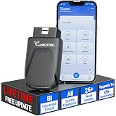 VDIAGTOOL D200 Bluetooth OBD2 Scanner with Bidirectional for iOS &amp; Android | Free Updates, ECU Programming for J2534, CANFD&amp;AutoAuth Scanner for Car, Check Engine, All System Scan Tool with Reset, EPB