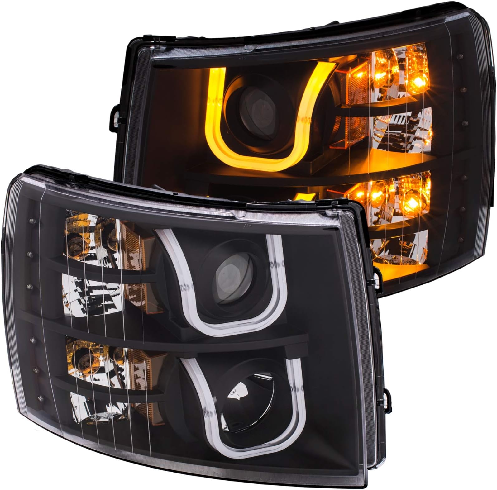 ANZO 111384 Projector Headlights With U-Bar Switch
