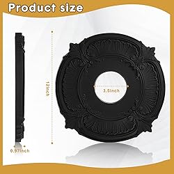 2 Pieces PU Ceiling Medallion Decorative Ceiling