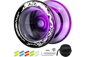 7YO AOE Yoyo Professional, Responsive Yoyo for Kids Beginners with Extra Unresponsive Yo Yo Bearing, Pro Plastic Trick Yo-yo +10 Strings+Bearing Removal Tool+Bag