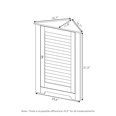 Buy Furinno Indo Corner Louver Door Cabinet White Online In Indonesia B07q11rdjw