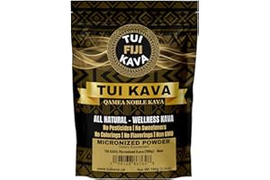 TUI KAVA PREMIUM WELLNESS KAVA - MICRONIZED Noble Kava 100g (3.5oz) - TRIAL/TRAVEL SIZE | Very Heady | All Natural Relaxation | Increase Focus | Mood/Sleep Support | Stress Relief | NO STRAINING