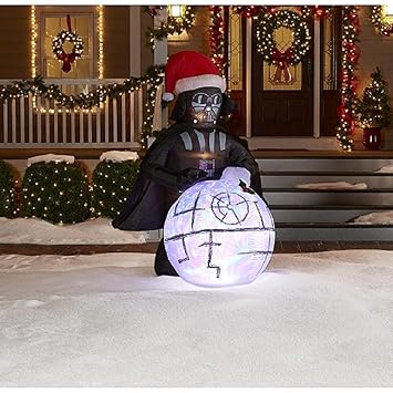 Christmas Inflatable 6 Ft Tall Led Lighted Star Wars Darth Vader