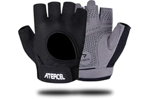 ATERCEL Weight Lifting Gloves Full Palm Protection, Workout Gloves for Gym, Cycling, Exercise, Breathable, Super Lightweight for Mens and Women