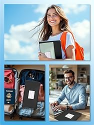 2-Pack Bank Deposit Money Bags with Zipper, PU