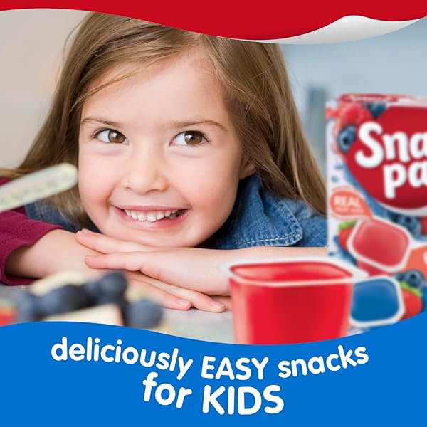 SNACK PACK STRAWBERRY AND BERRY BLUE FLAVORED JUICY GELS CUPS, 3.25 OZ., 12-COUNT FAMILY PACK