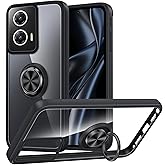 Silverback for Moto G Stylus 5G 2024 Case Clear with Ring, Shockproof Protective Slim Lightweight Phone Case for Motorola Moto G Stylus 5G 2024, Black Clear
