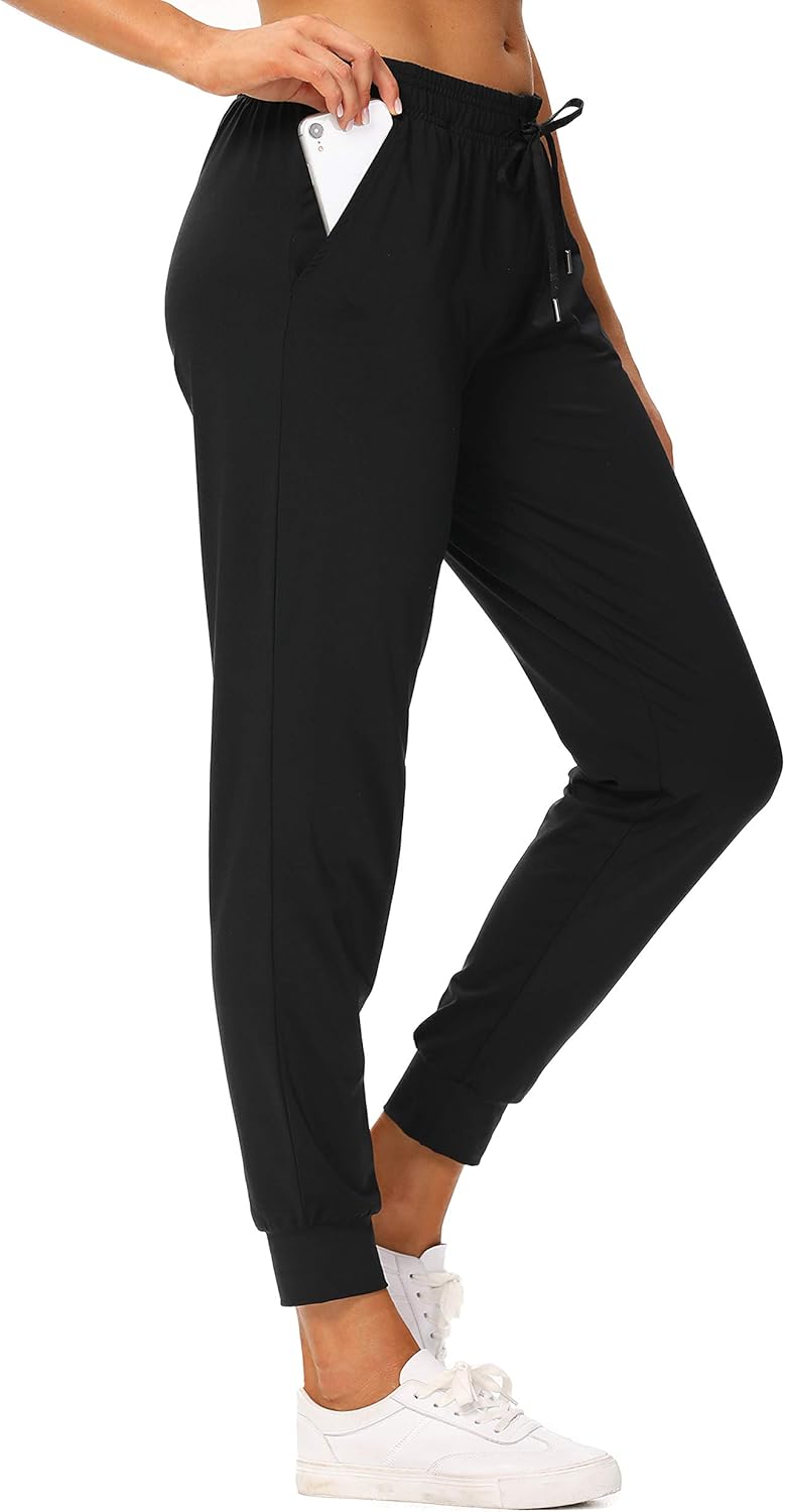 Houmous Joggers Pants Drawstring Active Yoga Sweatpants Workout Lounge Pants with 4 Pockets : Clothing