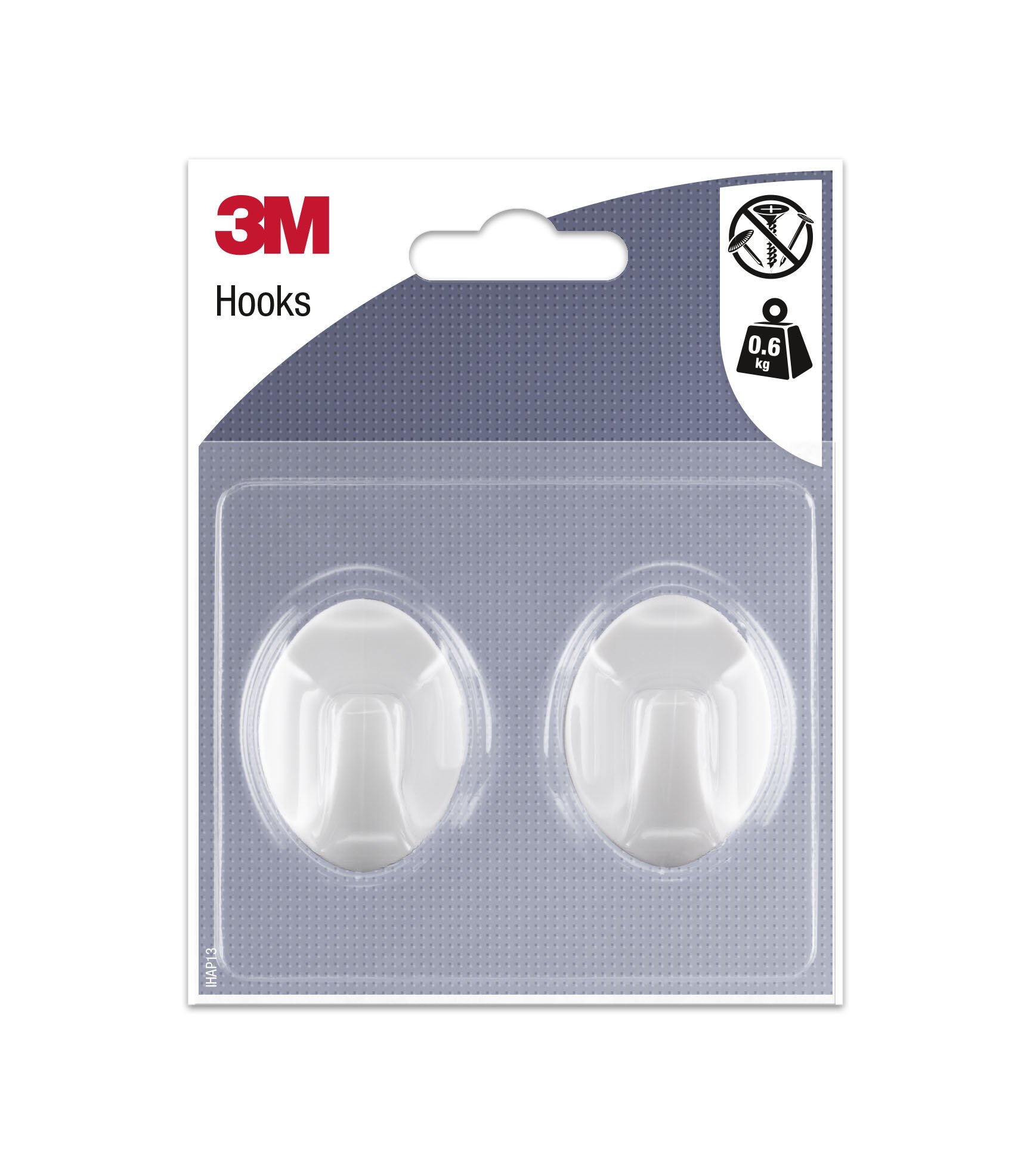 3M Ganci Permanenti Adesivi, Polyester, White