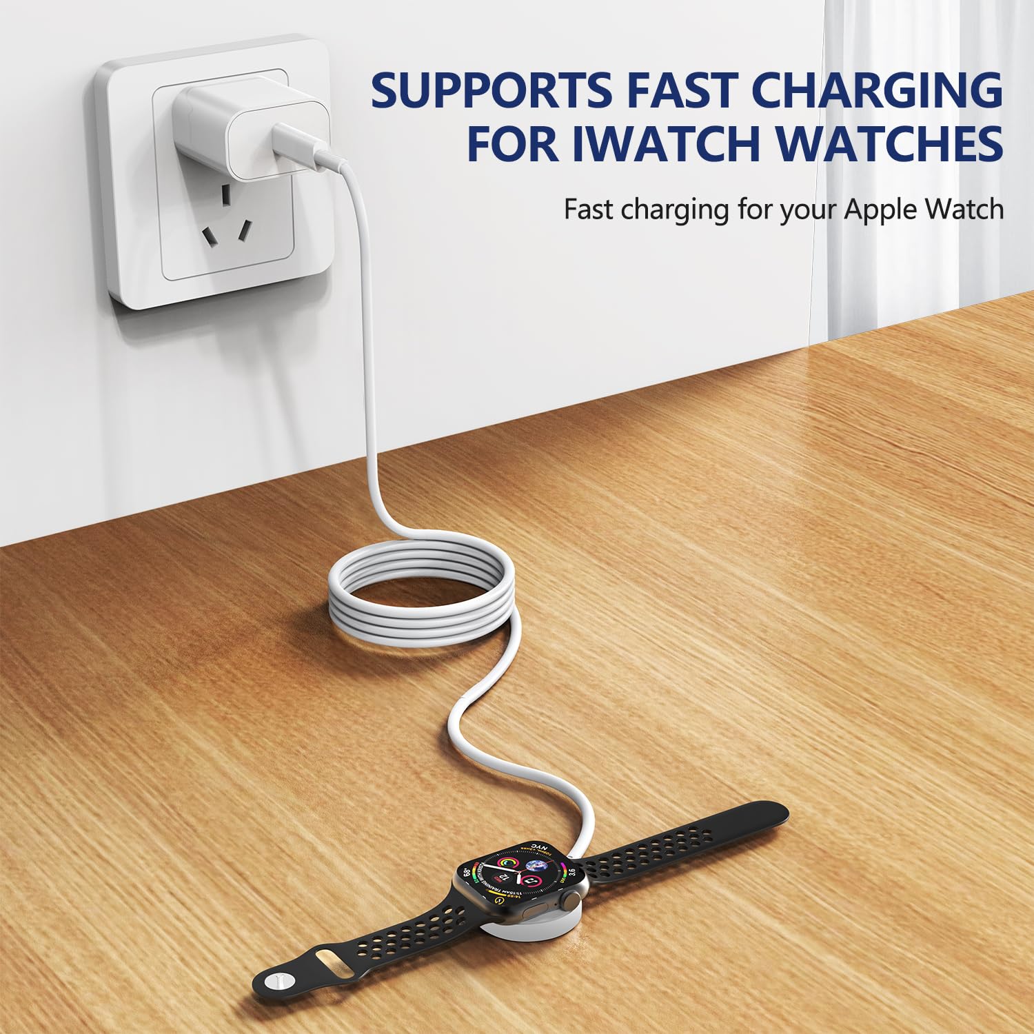 Fast Charger for Apple Watch Chargers with 20w Charger Block,USB C Magnetic for i-Watch Fast Charging Cable for Watch Series SE/8/7/6/5/4/3/2/1 Includes 38mm 40mm 42mm 44mm 45mm Size