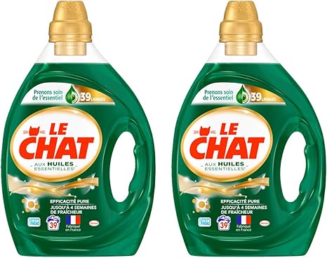 Le Chat Huiles Essentielles Lessive Liquide Lot De 2 X 195l 78 Lavages