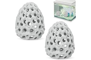 Shrimp Dome Hide Betta Habitat Fish Tank Tunnel with Suction Cup Aquarium Fish Cave Hideout Ornament Accessories for Shrimp G