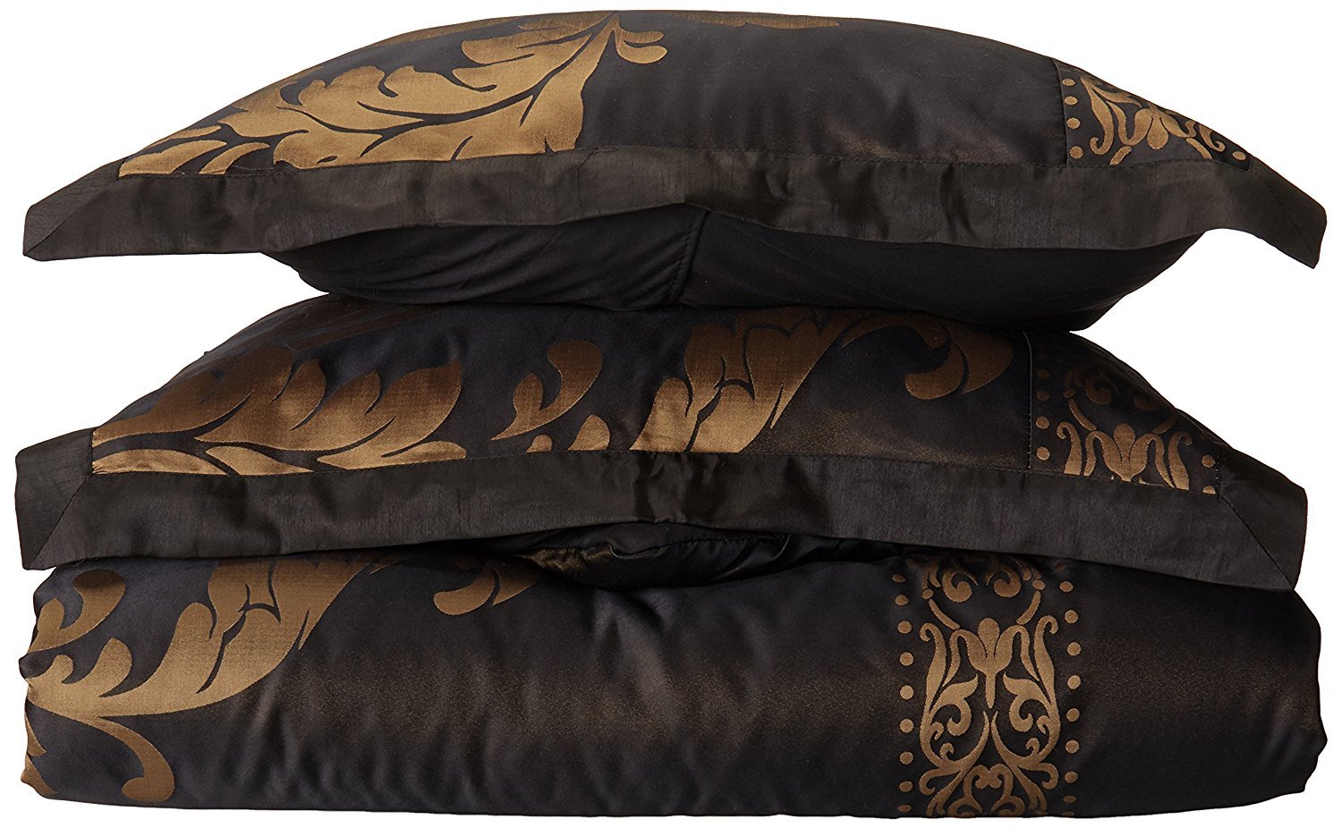 Chezmoi Collection 7Piece Jacquard Floral Comforter Set BedinaBag Set,