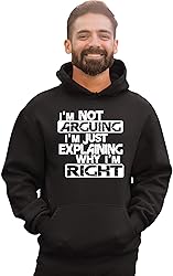 Go All Out 4X-Large Black Mens I'm Not Arguing I'm