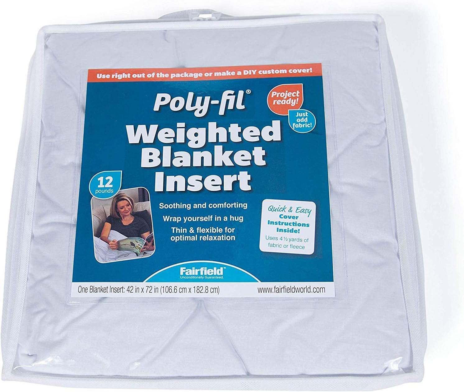 Amazon.com: Fairfield PFWB12F Poly-Fil Weighted Blanket Insert 42in x