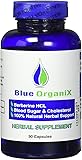 Berberine 500mg HCL Complex Supplement - with Silymarin for Better Absorption, Herbal Antimicrobial, Cholesterol Support, Natural Alternative