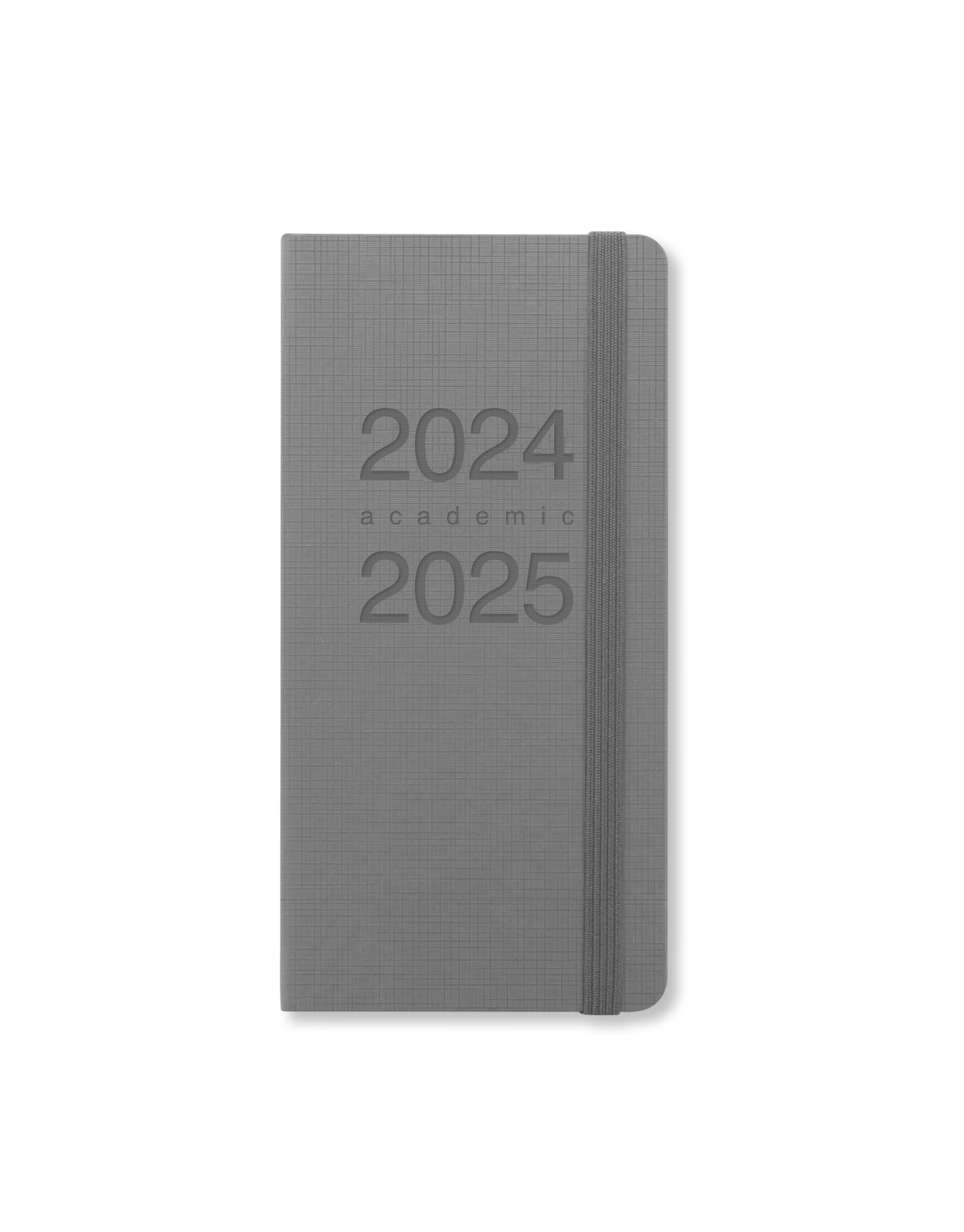 Letts of London Memo Slim academic 2024/2025 week to view diary - concrete
