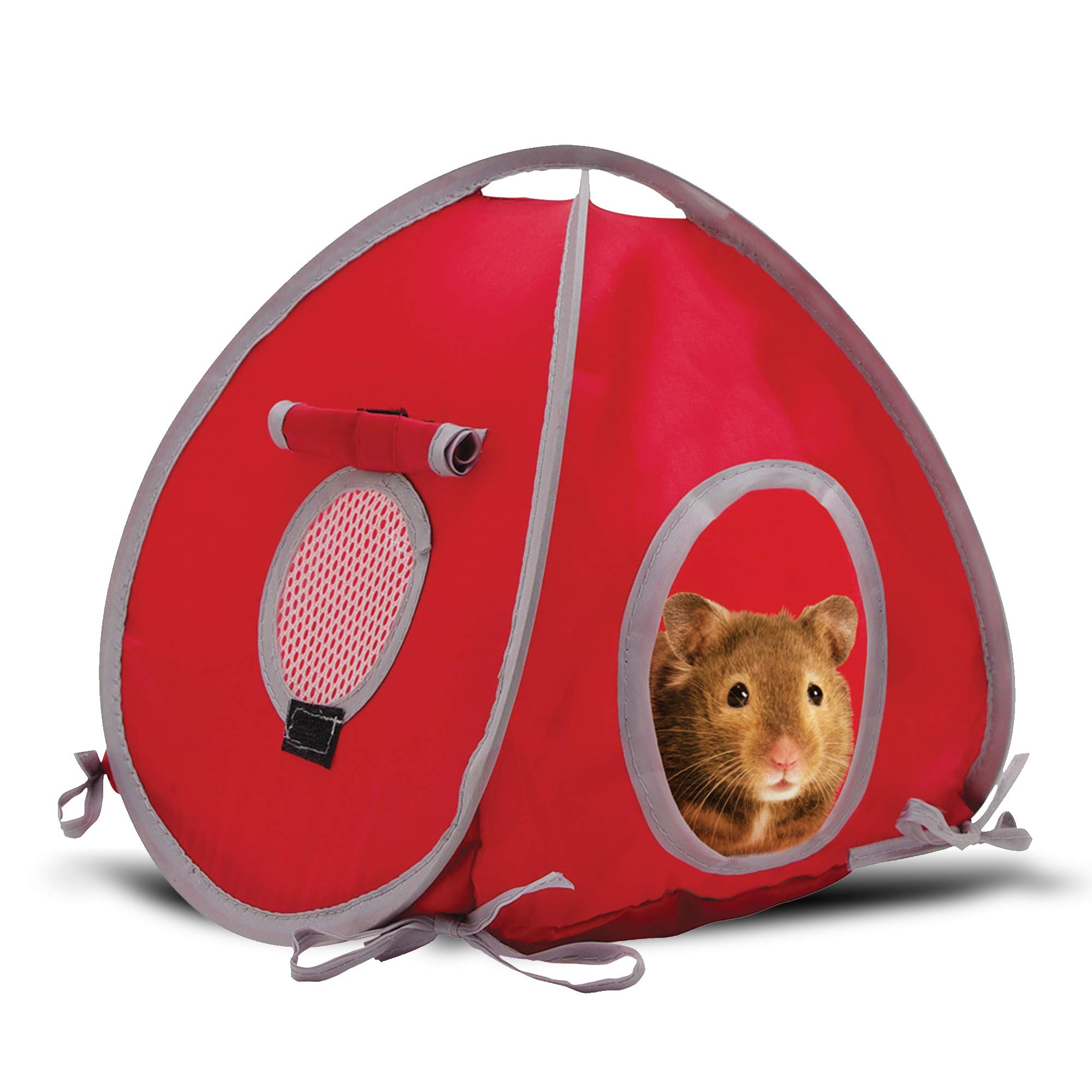 Hagen Living World Tent for Pets, Red/Grey