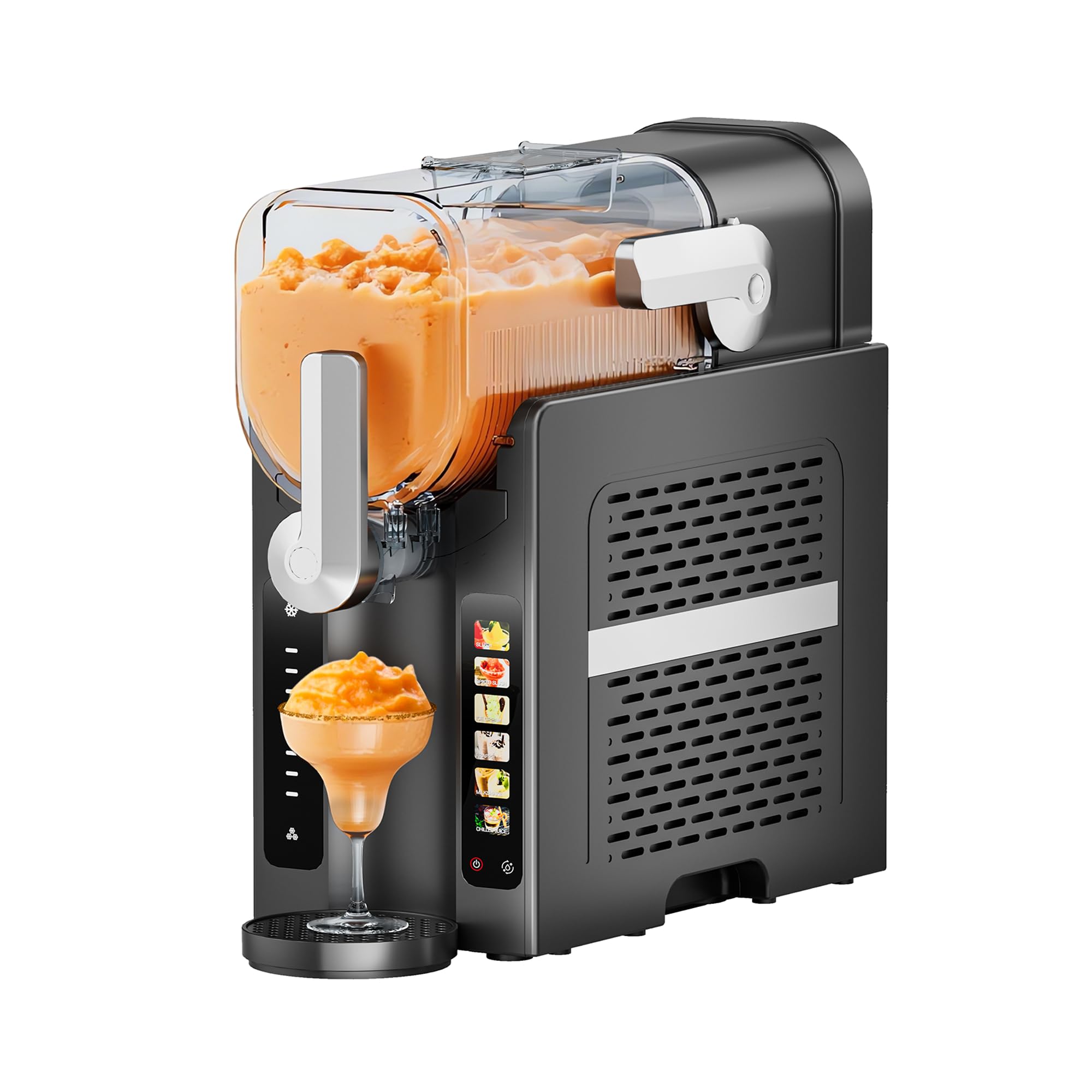 Photo 1 of Slushie Machine 1.6L,Slushy Machine for Home with Touchscreen,6 Preset Programs,No Ice Needed,Frozen Drink Maker for Milkshakes,Frozen Margaritas,Frappés, Ice Cream, Smoothies,Slush,Auto Cleaning