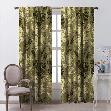 Toopeek Grunge - Cortina de color resistente al desgaste, diseño