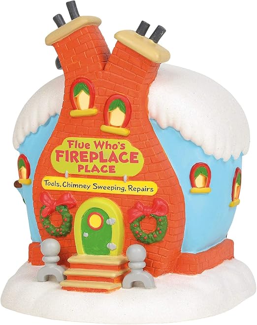 Amazon Com Department 56 Dr Seuss The Grinch Village Flue Who S