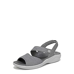 LifeStride Women's Cheerful Sandal Graphite 8 M