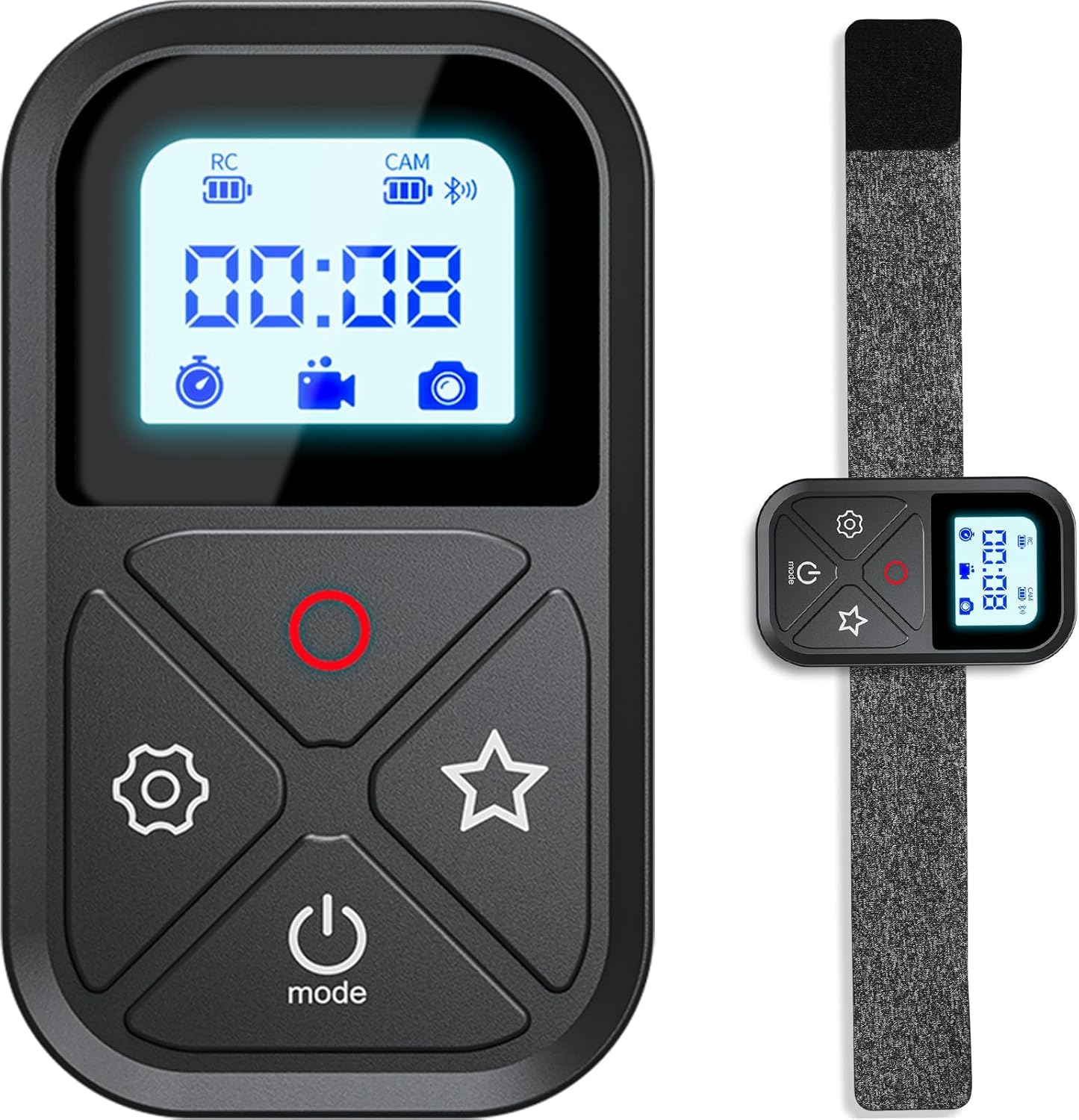 VIDIFY Smart Wireless Remote Control for GoPro 13 12/11/10/9/8/Max, Water Resistant WiFi Controller for GoPro Hero 13 12/11/10/9/8/Max Black Includes Sport Armband, 80 Meter Range