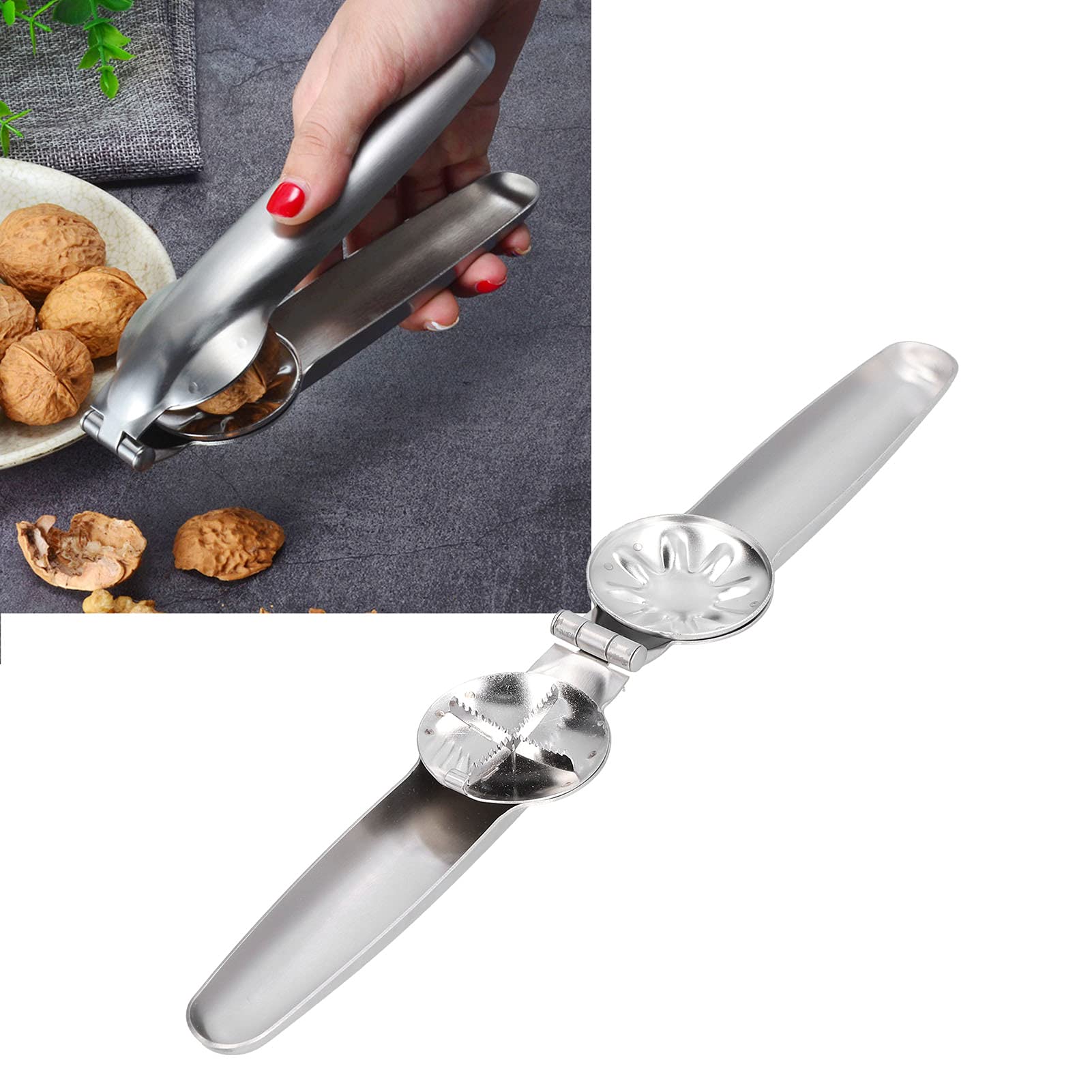 Photo 1 of YEmirth Chestnut Clip, Stainless Steel Chestnut Cutter Tool Multiple Serrations Extendable Handle, Chestnut Quick Opener, Multifunction Nutcracker For Home Kitchen Travel 6.8 X 2.1 X 1.4in
