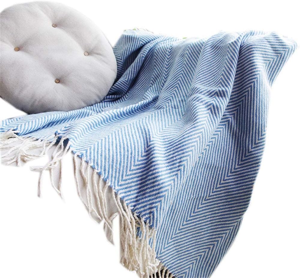 GFBVC Sofa Blanket Blankets with Fringe for Sofa Couch Home Decor