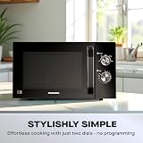 Daewoo 800W 23L Microwave with 5 Power Settings & Timer - Black view 3