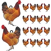 20Pcs Chicken Beads Mini Chicken Hen Charm Pendant for DIY Jewelry Making Earring Necklace Keychains