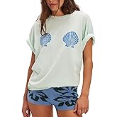 Luckinbaby Women Oversized Fruit Graphic Tee Y2k Short Sleeve Preppy Shirt Cute Summer Top Aesthetic Clothes