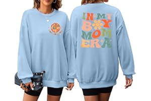 EGELEXY Mama Sweatshirt Boy Mom Shirts : Women Boy Mama Clothes Casual Mom Long Sleeve Pullover Tops