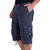 VOPOKER Mens Cargo Shorts Blue 44