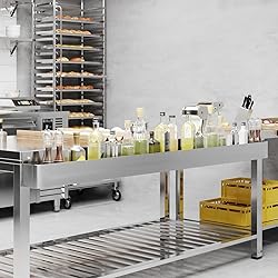 AmGood 72 in. Single Tier Stainless Steel Speed
