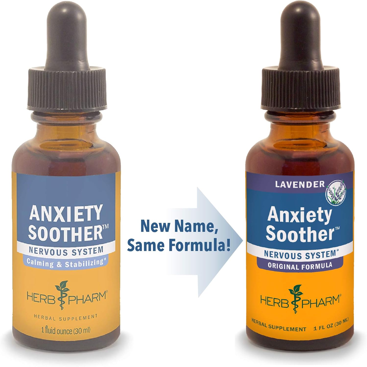 Herb Pharm Anxiety Soother Liquid Herbal Formula with Kava For Nervous System Support - 1 Ounce: Health & Personal Care