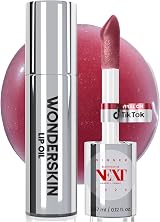 Wonderskin Lip Oil Rehab Serum Tinted Hydrating Non-Sticky Deep Red Honey