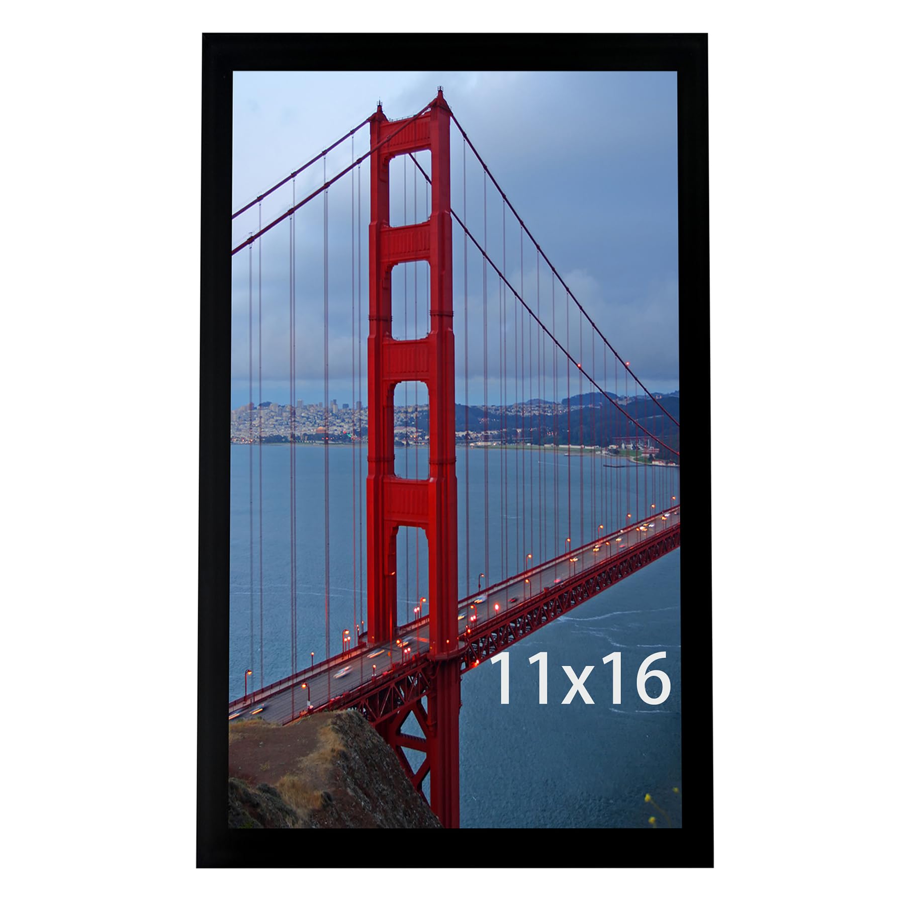 Photo 1 of BESCRCL 10x16 Frame Wall Hanging Picture Frames, Black, 1 Pack