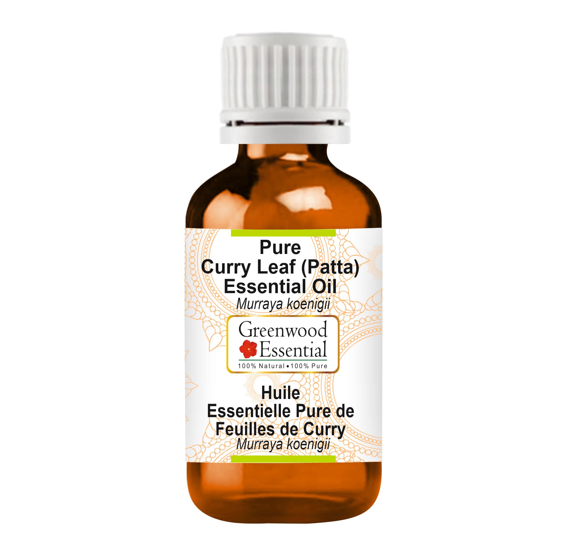 Greenwood Essential Pure Curry Leaf (Patta) Essential Oil (Murraya koenigii) Steam Distilled Natural Therapeutic Grade 10ml (0.33 oz)