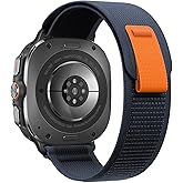 Trail Band for Samsung Galaxy Watch Ultra Bands 47mm Men/Women,Rugged Fabric Nylon Alpine Sport Loop Strap for Samsung Galaxy Watch 7 Ultra Band 47 mm 2024 Breathable Replacement Wristband