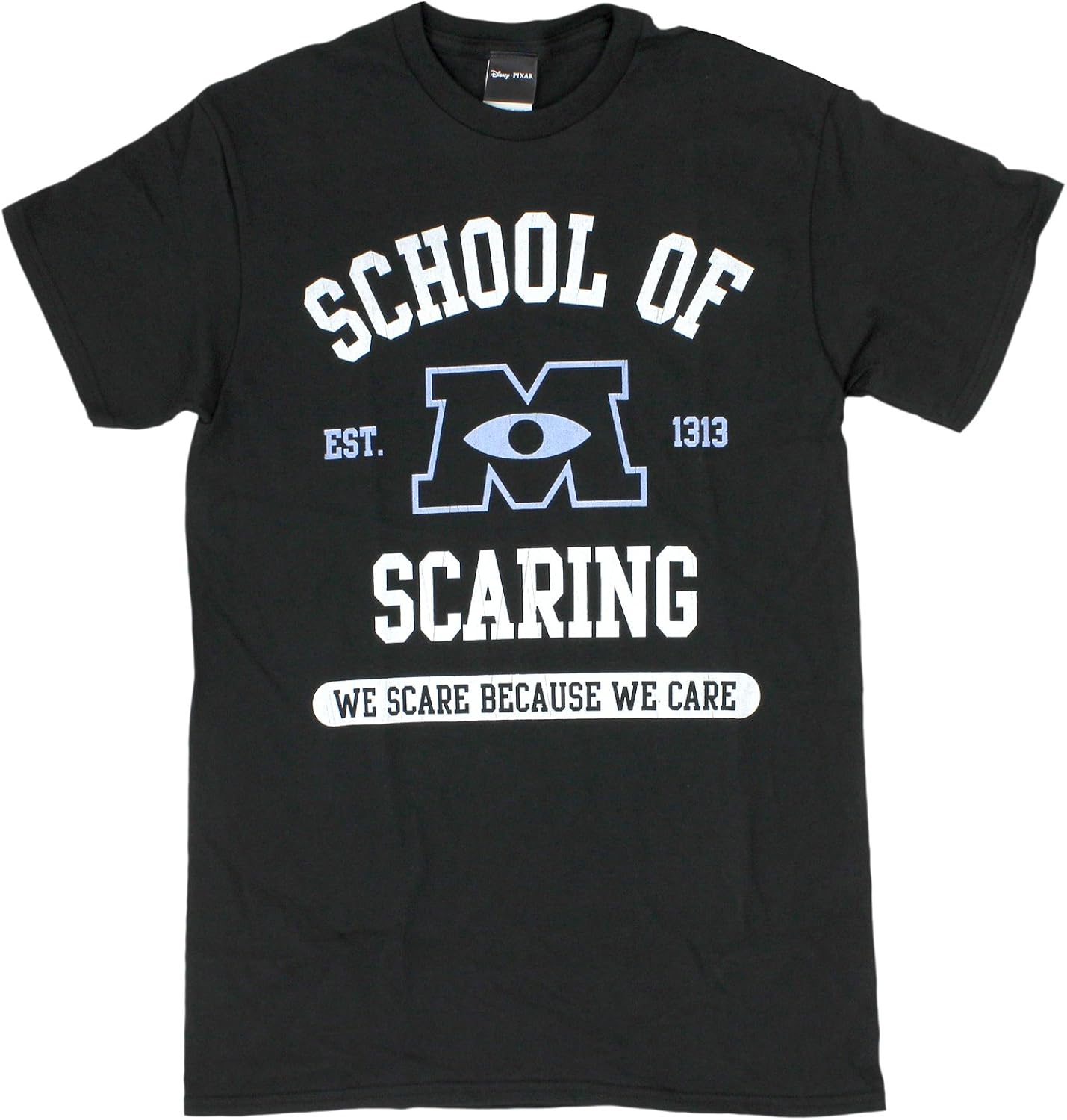 Amazon ユニセックス ｔシャツ Disney ディズニー Monster S Inc モンスターズインク スクール オブ スケアリング Pxmu0006 ブラック 並行輸入品 Tシャツ カットソー 通販